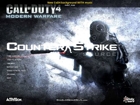 New Cod4 Background With Music Counter Strike Source Mods