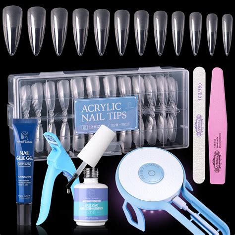 Perfect Summer Nail Kit Pcs False Nails W Uv Led Lamp In