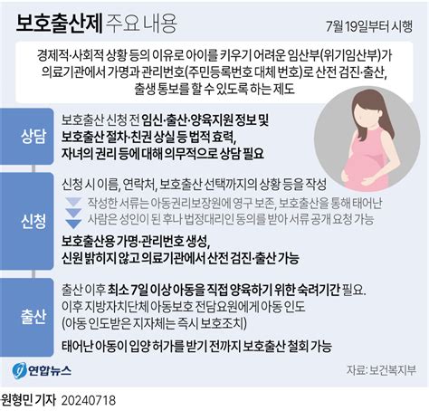 그래픽 보호출산제 주요 내용 연합뉴스