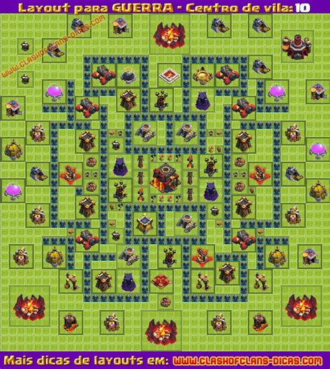 Layouts De Guerra Para Cv Clash Of Clans Dicas