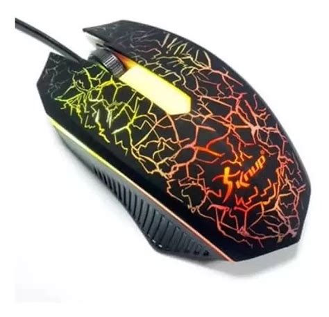 Mouse Gamer Original Led Cores Usb Optico Knup Kp V Mercadolivre