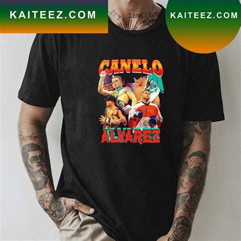 Collage Design Canelo Alvarez Colored Boxing Art Unisex T Shirt Kaiteez