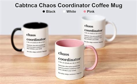 Amazon Cabtnca Chaos Coordinator Mug Oz Porcelain Coffee Mug