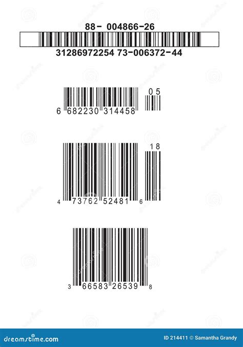 Fake Barcodes Stock Image Image 214411