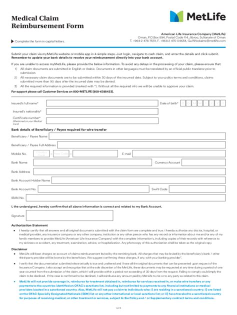 Fillable Online Medical And Hospitalization Claim Form Fax Email Print