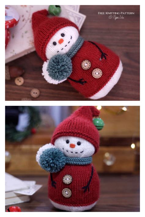 Amigurumi Chilly Snowman Free Knitting Pattern Knitting Pattern