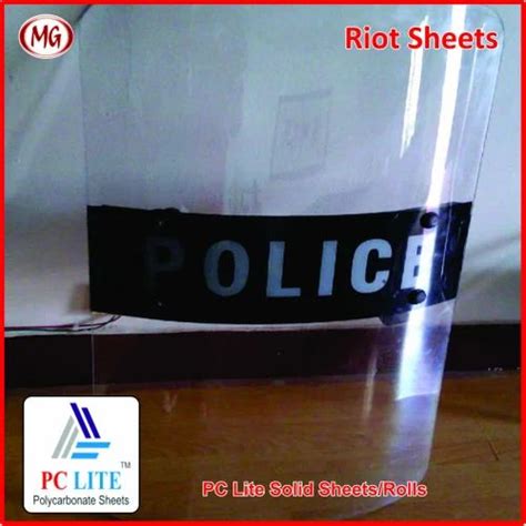 Clear Transparent Polycarbonate Sheet For Police Riot Shield Thickness