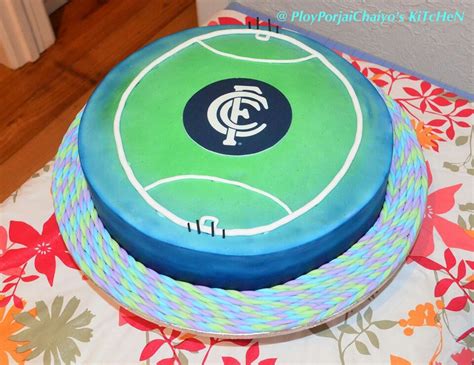 Football Field Cake Afl Football Field Cake Birthday Cake Kids Afl