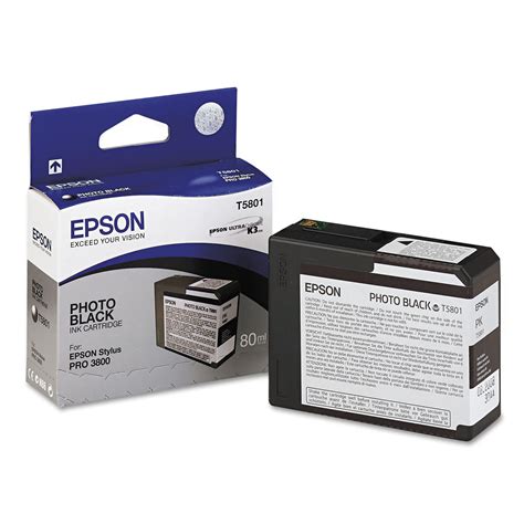 Epson T580100 Original K3 Photo Black UltraChrome Ink Cartridge At