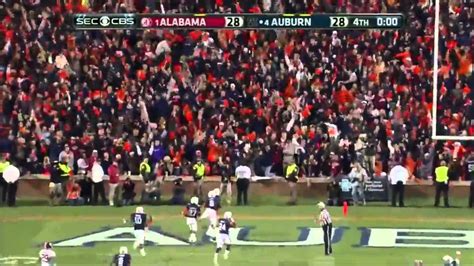 Auburn Defeats Alabama 113013 109 Yard Missed Field Goal Return For