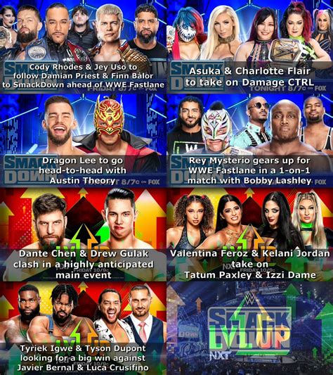 Cards For Tonight S Wwe Smackdown Nxt Level Up And Aew Rampage 10 6 2023 R Wreddit