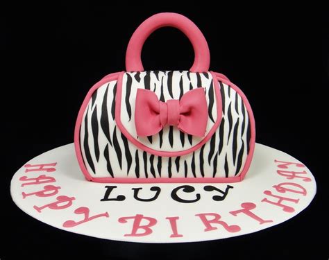 Zebra Print Handbag Novelty Cake Fancycakesbylinda Co