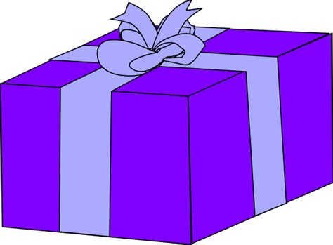 Purple Gift Box Clip Art at Clker.com - vector clip art online, royalty ...