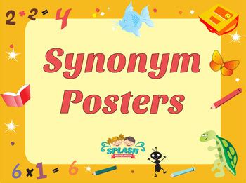 Synonyms Posters - Wow Words and Vocabulary Display by Splash Resources