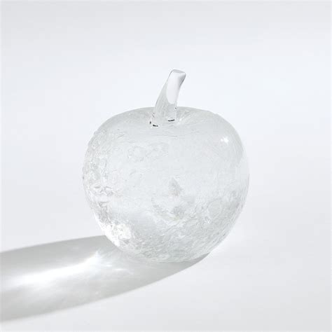 Frosted Glass Ghost Fruit Sculpture Collection - SHOP by Interior
