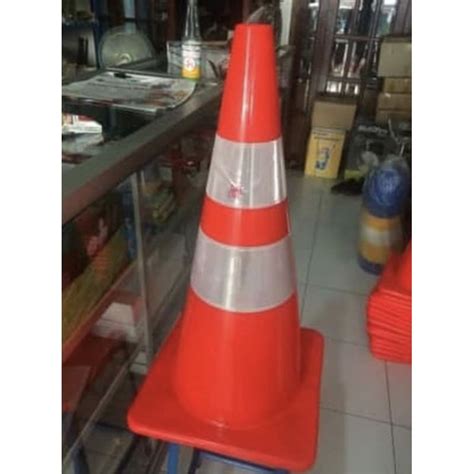 Jual Traffic Cone PVC Rubber Tinggi 70 Cm Shopee Indonesia