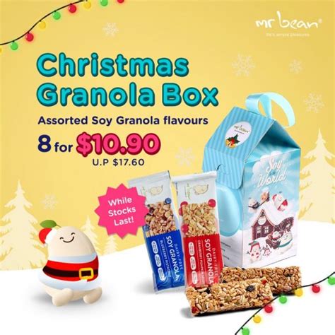 13 Dec 2022 Onward Mr Bean Christmas Granola Box Deal SG