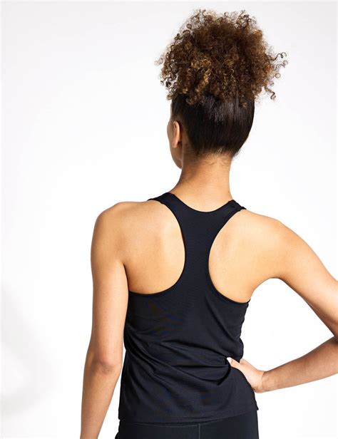 Nike Swoosh Bra Tank Blackwhite The Sports Edit