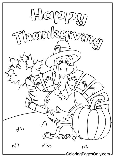 118 Turkey Coloring Pages - ColoringPagesOnly.com