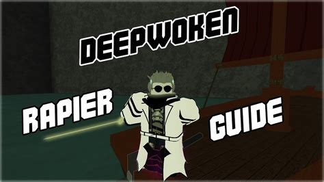 Deepwoken Rapier Guide Youtube