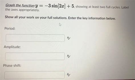 solved determine  equation   sine function   cheggcom