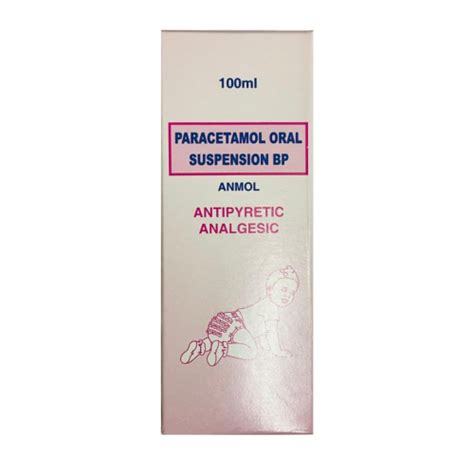 Paracetamol Oral Suspension Bp 100ml 120mg5ml Pharma Xonline