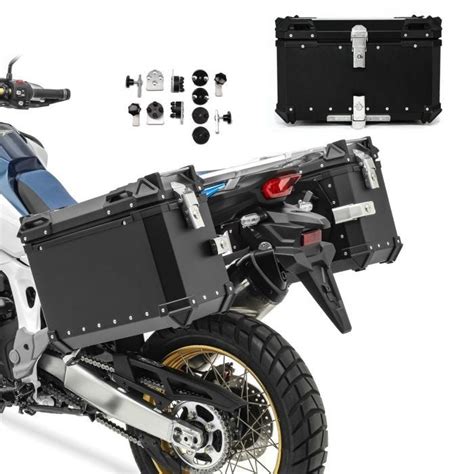 Set De Valises Laterales Aluminium Moto Bagtecs XB38 Top Case XB65