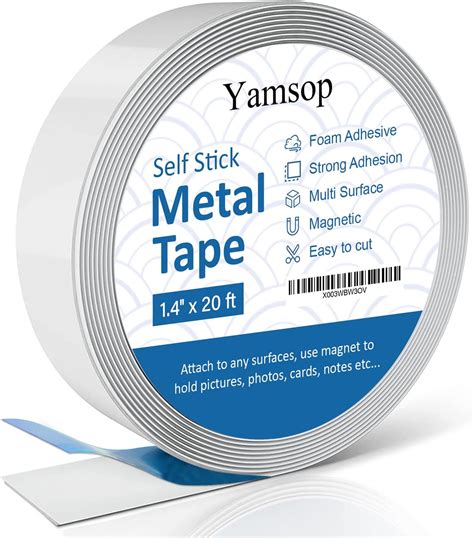 Amazon Yamsop Self Adhesive Metal Strips For Magnets 1 4 X 20ft