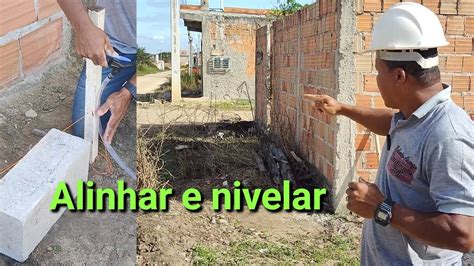 Como Alinhar E Nivelar Alicerce De Muro Em Rua Sem Pavimenta O Youtube