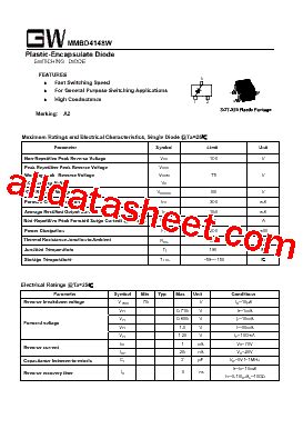 Mmbd W Datasheet Pdf Goodwork Semiconductor Co Ltd