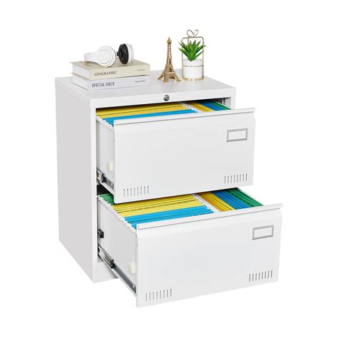 Syngar Metal Lateral File Cabinets with Lock, 2 Widened Drawer Large ...