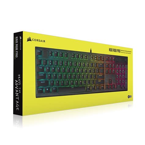 Corsair K60 RGB PRO Mechanical Gaming Keyboard - Cherry Viola - CH ...