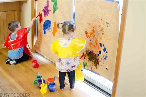 Giant Canvas Toddler Art - Busy Toddler