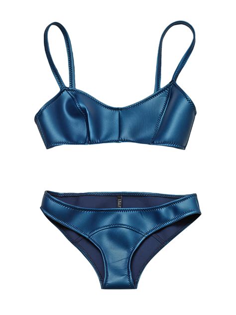 Lisa Marie Fernandez Genevieve Bikini In Blue Lyst