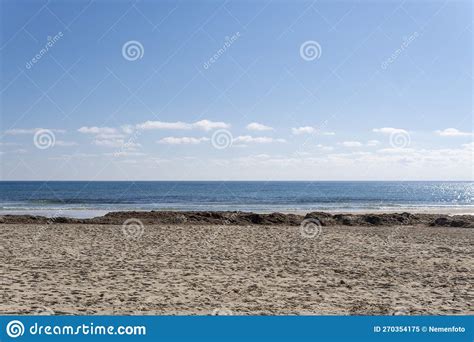 Beach of the Touristic Resort of Sa Coma Stock Image - Image of ...