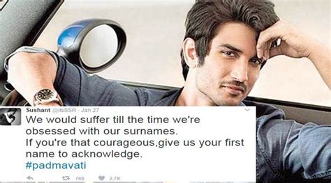 Sushant Singh Rajput Removes Surname On Twitter To Support Sanjay Leela