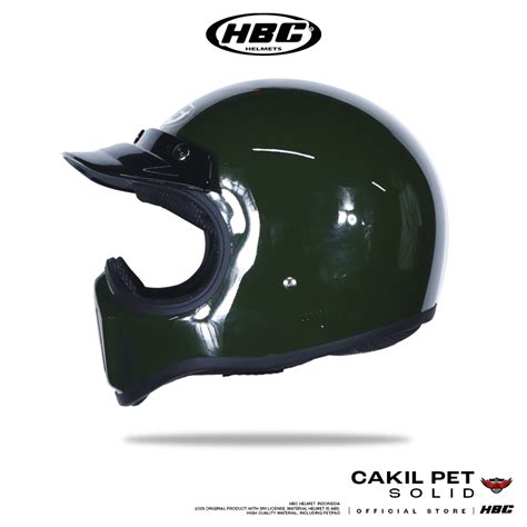 Jual Hbc Helm Cakil Pet Solid Shopee Indonesia