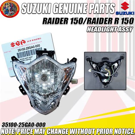 RAIDER 150 RAIDER R 150 HEADLIGHT ASSY SGP Genuine 35100 25GA0 000