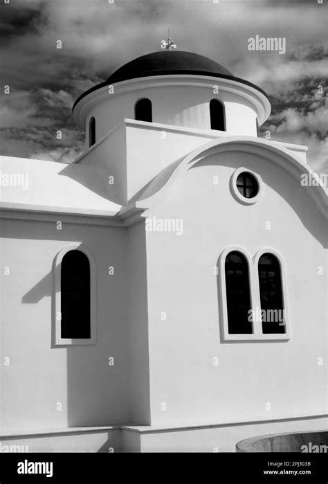 Greek Orthodox Chapel At St Anthonys Monastery In Arizona Stock Photo