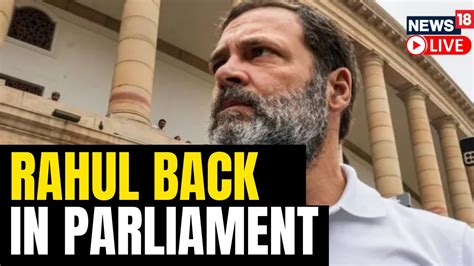 Rahul Gandhi Returns As Mp Rahul Gandhi Reinstated Rahul Gandhi Returns In Parliament Live