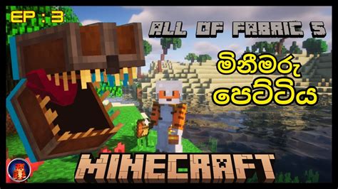 Minecraft All of fabric 5 Gameplay මනමර පටටය EP 03 YouTube