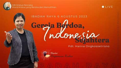 GEREJA BERDOA INDONESIA SEJAHTERA Ibadah Live Stream 2 GBI Kristus