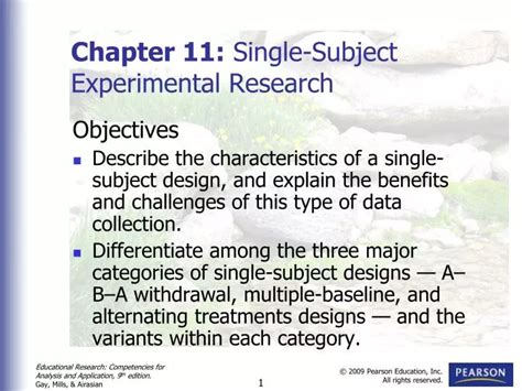 PPT Chapter 11 Single Subject Experimental Research PowerPoint