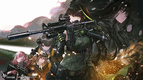 HD wallpaper: anime, Girls Frontline, Girls_Frontline, gun, girls with guns | Wallpaper Flare