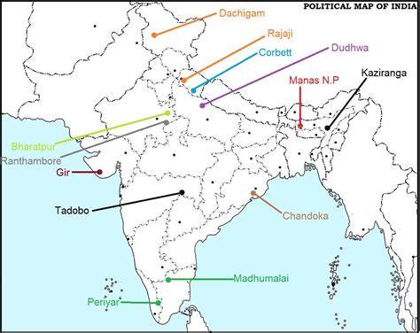 List Of National Parks In India Map Of National Parks In 45 OFF