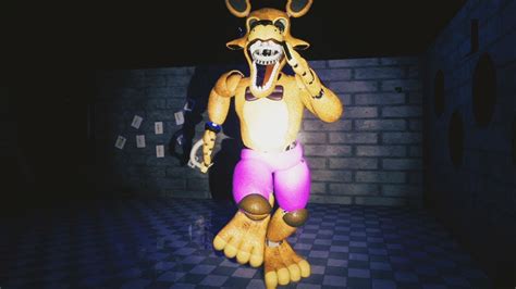 Chased By Spring Foxy Hiding In The Backstage Safe Room Fnaf Five