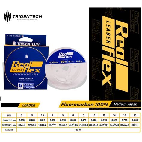 Senar Fluorocarbon Leader Tridentech Realflex Panjang Meter