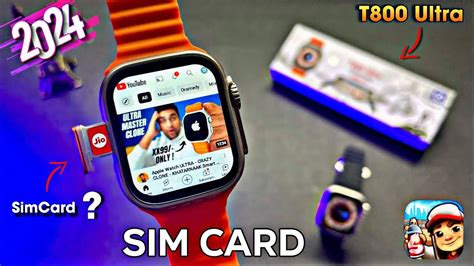 T Ultra Smart Watch Sim Card Kaise Dale T Ultra Smart Watch Me