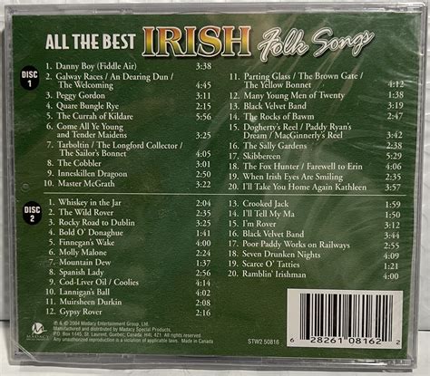 All The Best Irish Folk Songs 2 Audio CD S 628261081622 Various