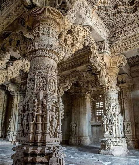 The Craftsmanship Inside Of The Years Old Sahastrabahu Temple In